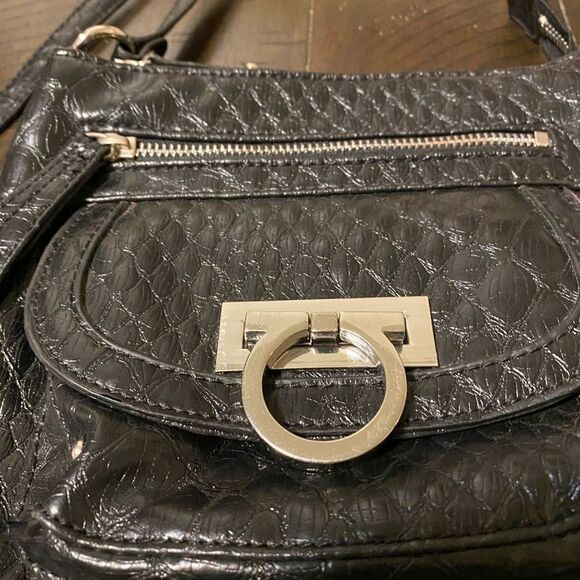 Jessica Simpson Black patent Leather Crossbody Bag​ - Picture 3 of 7